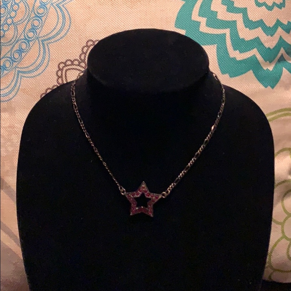Gunmetal Star Necklace